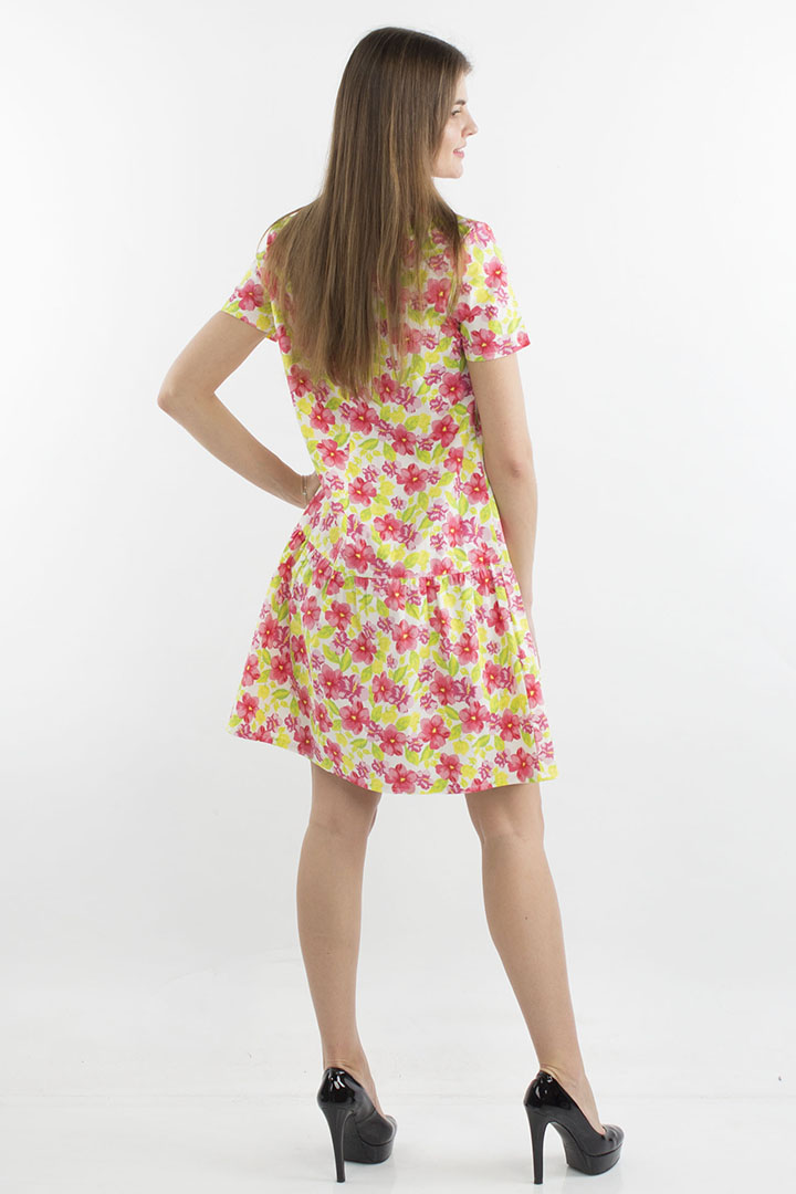 Фото товара 19440, летнее платье с цветами